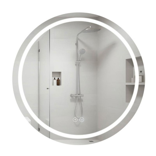 Зеркало Qtap Mideya R800 с LED-подсветкой Touch, с антизапотеванием, диммером QT2078NCR8080W Зеркало Qtap Mideya R800 с LED-подсветкой Touch, с антизапотеванием, диммером QT2078NCR8080W