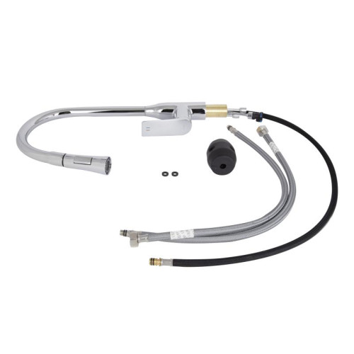 Смеситель для кухни Qtap Vlasta New с выдвижным изливом QTVLA344CRM45646 Chrome