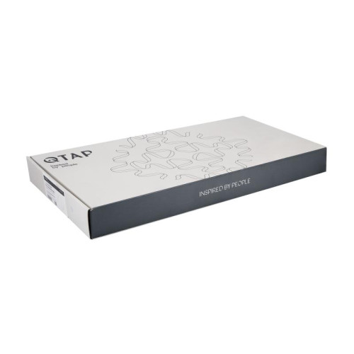 Смеситель для кухни Qtap Vlasta New с выдвижным изливом QTVLA344GMB45647 Gunmetal Black PVD