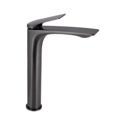 Смеситель для раковины Qtap Vlasta New высокий QTVLA269GMB45653 Gunmetal Black PVD