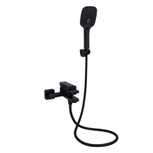 Смеситель для ванны Qtap Gemini (c душевым гарнитуром) QTGEM259BLM45682 Black Matt Смеситель для ванны Qtap Gemini (c душевым гарнитуром) QTGEM259BLM45682 Black Matt