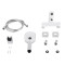 Смеситель для ванны Qtap Gemini (c душевым гарнитуром) QTGEM259CRW45683 Chrome/White Смеситель для ванны Qtap Gemini (c душевым гарнитуром) QTGEM259CRW45683 Chrome/White