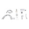 Смеситель для раковины Qtap Gemini (с гигиеническим душем) QTGEM272CRW45691 Chrome/White