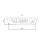 Лейка для верхнего душа Qtap Hlavova 260x180 мм прямоугольная QTHLA107CRM45785 Chrome/White