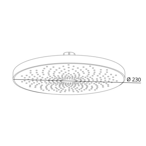 Лейка для верхнего душа Qtap Hlavova D 230 мм округлая QTHLA107CRM45787 Chrome/White