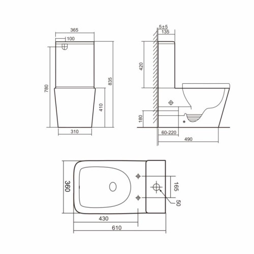 Унитаз напольный Qtap Tern Ultra Quiet безободковый с сиденьем Soft-Close QT17226003AW White