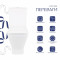 Унитаз-компакт Qtap Cardinal Ultra Quiet безободковый с сиденьем Soft-close QT04222168AUQ3W Унитаз-компакт Qtap Cardinal Ultra Quiet безободковый с сиденьем Soft-close QT04222168AUQ3W