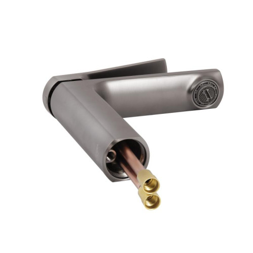 Смеситель для раковины Qtap Slavonice QTSLA270GMB45924 Gunmetal Black PVD