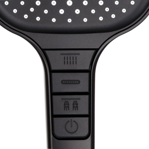 Лейка для ручного душа Qtap Rucni 130x130 мм QTRUC125BLM45957 Black Matt Лейка для ручного душа Qtap Rucni 130x130 мм QTRUC125BLM45957 Black Matt