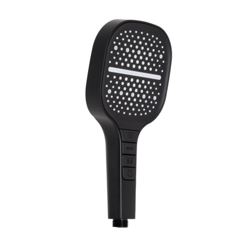 Лейка для ручного душа Qtap Rucni 130x130 мм QTRUC125BLM45957 Black Matt Лейка для ручного душа Qtap Rucni 130x130 мм QTRUC125BLM45957 Black Matt