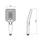 Лейка для ручного душа Qtap Rucni 140x95 мм прямоугольная QTRUC125BLM45959 Black Matt Лейка для ручного душа Qtap Rucni 140x95 мм прямоугольная QTRUC125BLM45959 Black Matt