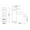 Смеситель для раковины Lidz Aria 0011F (k35) LDARI0011FNKS46091 Nickel