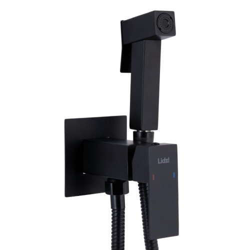 Набор для гигиенического душа Lidz Kubis 111 Black LDKUB111BLA46108 прямоугольный