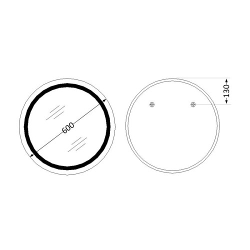 Зеркало Qtap Taurus R600 с LED-подсветкой Touch, с антизапотеванием, с диммером, рег. темп. цвета (3000-6500K) QT2478R607 Зеркало Qtap Taurus R600 с LED-подсветкой Touch, с антизапотеванием, с диммером, рег. темп. цвета (3000-6500K) QT2478R607