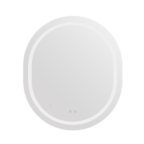 Зеркало Qtap Gemini 800х700 с LED-подсветкой Touch, с антизапотеванием, с диммером, рег. темп. цвета (3000-6500K) QT2578R8070