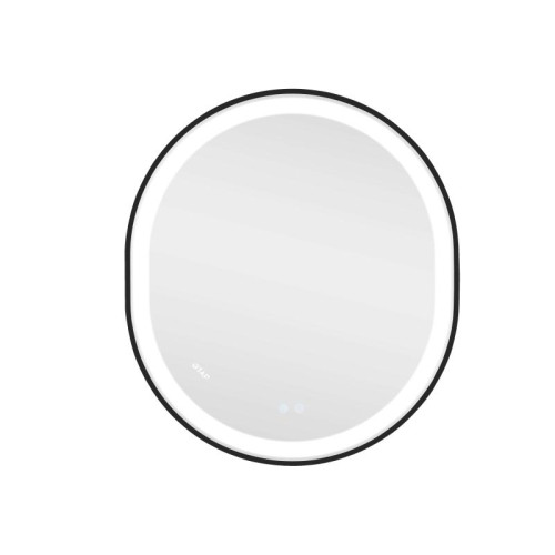 Зеркало Qtap Gemini 800х700 с LED-подсветкой Touch, с антизапотеванием, с диммером, рег. темп. цвета (3000-6500K) QT2578R8072B