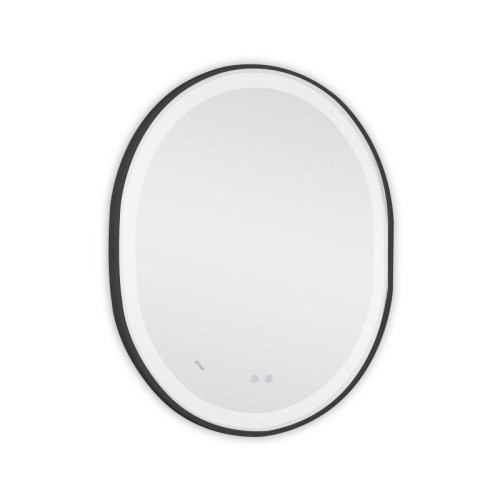 Зеркало Qtap Gemini 800х700 с LED-подсветкой Touch, с антизапотеванием, с диммером, рег. темп. цвета (3000-6500K) QT2578R8072B