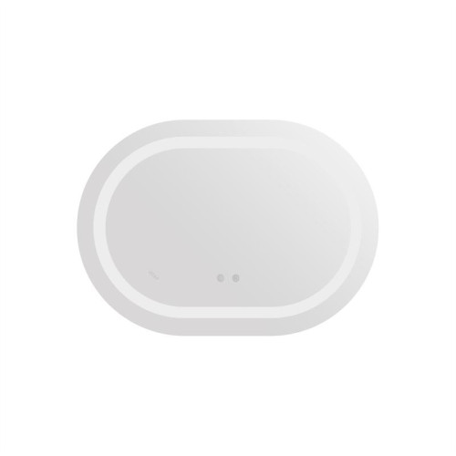 Зеркало Qtap Gemini 650х900 с LED-подсветкой Touch, с антизапотеванием, с диммером, рег. темп. цвета (3000-6500K) QT2578R6590