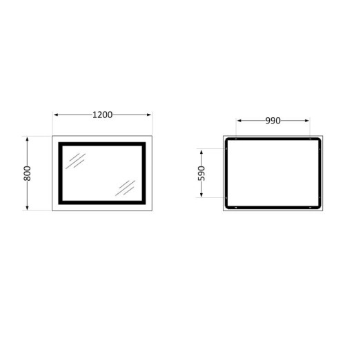 Зеркало Qtap Cardinal 1200х800 с LED-подсветкой Touch, с антизапотеванием, с диммером, рег. темп. цвета (3000-6500K) QT0478C12080 Зеркало Qtap Cardinal 1200х800 с LED-подсветкой Touch, с антизапотеванием, с диммером, рег. темп. цвета (3000-6500K) QT0478C12080