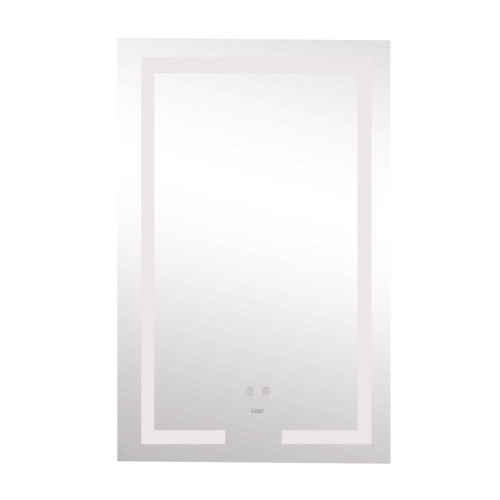 Зеркало Lidz Kubis 500х800 с LED-подсветкой Touch, с антизапотеванием, с диммером, рег. яркости LD78LF9365080