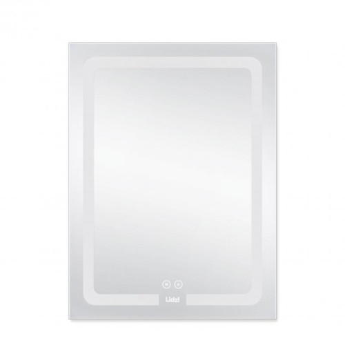 Зеркало Lidz Kubis 600х800 с LED-подсветкой Touch, с антизапотеванием, с диммером, рег. яркости LD78LF9376080