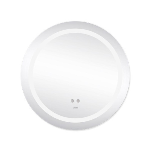 Зеркало Lidz Aria R600 с LED-подсветкой Touch, с антизапотеванием, с диммером, рег. яркости LD78LR600