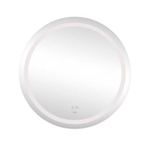 Зеркало Lidz Aria R800 с LED-подсветкой Touch, с антизапотеванием, с диммером, рег. яркости LD78LR800