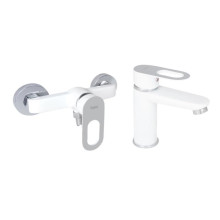 Набор смесителей Latwa 001 + Latwa 010 White Набор смесителей Latwa 001 + Latwa 010 White