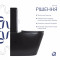 Унитаз напольный Qtap Scorpio Ultra Quiet безободковый с сиденьем Soft-Close MATT BLACK QT14226088AMB