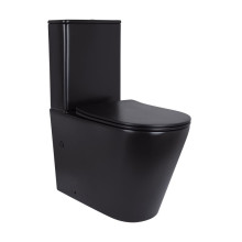 Унитаз напольный Qtap Scorpio Ultra Quiet безободковый с сиденьем Soft-Close MATT BLACK QT14226088AMB Унитаз напольный Qtap Scorpio Ultra Quiet безободковый с сиденьем Soft-Close MATT BLACK QT14226088AMB