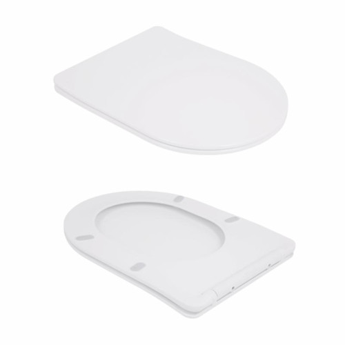 Унитаз напольный Qtap Robin New Ultra Quiet безободковый с сиденьем Soft-Close WHITE QT13226083AW