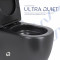Унитаз напольный Qtap Robin Ultra Quiet безободковый с сиденьем Soft-Close MATT BLACK QT13226083AMB