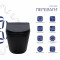 Унитаз подвесной Qtap Scorpio Ultra Quiet с сиденьем с сиденьем Soft-Close MATT BLACK QT14332380AMB Унитаз подвесной Qtap Scorpio Ultra Quiet с сиденьем с сиденьем Soft-Close MATT BLACK QT14332380AMB