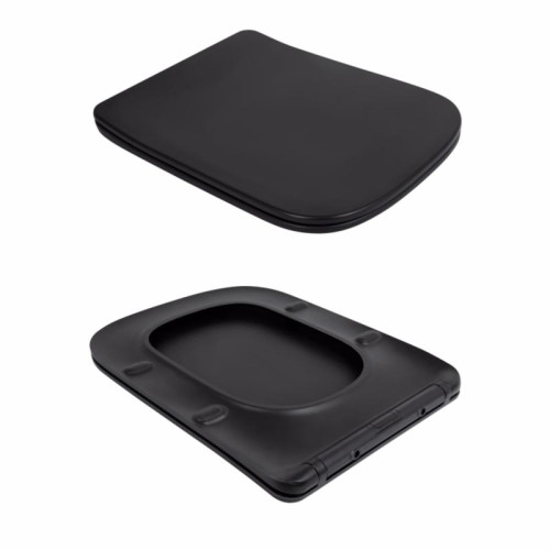 Унитаз подвесной Qtap Tern New Ultra Quiet с сиденьем с сиденьем Soft-Close MATT BLACK QT17332303ASMB