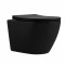 Унитаз подвесной Qtap Robin New Ultra Quiet с сиденьем с сиденьем Soft-Close MATT BLACK QT13332381АSMB Унитаз подвесной Qtap Robin New Ultra Quiet с сиденьем с сиденьем Soft-Close MATT BLACK QT13332381АSMB