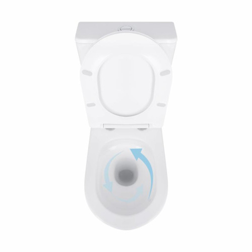 Унитаз напольный Qtap Virgo Ultra Quiet безободковый с сиденьем Soft-Close WHITE QT18226092AW Унитаз напольный Qtap Virgo Ultra Quiet безободковый с сиденьем Soft-Close WHITE QT18226092AW
