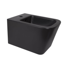 Биде подвесное Qtap Tern New 515x350x320 мм Matt Black QT17551303GMB Биде подвесное Qtap Tern New 515x350x320 мм Matt Black QT17551303GMB