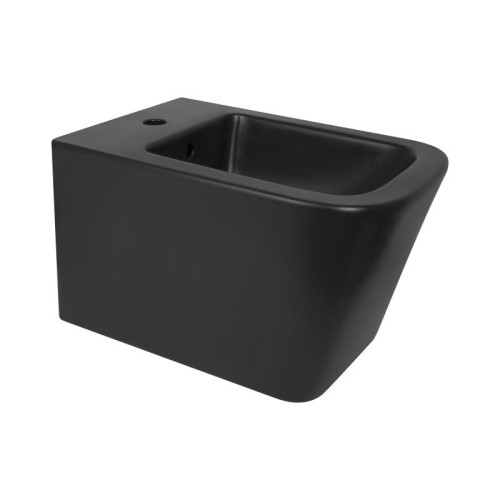 Биде подвесное Qtap Tern New 515x350x320 мм Matt Black QT17551303GMB Биде подвесное Qtap Tern New 515x350x320 мм Matt Black QT17551303GMB