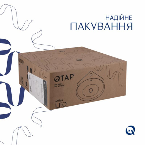 Раковина Qtap Leo 380x360x130 White QT11115010WN Раковина Qtap Leo 380x360x130 White QT11115010WN
