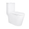 Унитаз-моноблок напольный Qtap Kolibri Ultra Quiet безободковый с сиденьем Soft-close WHITE QT10226380W