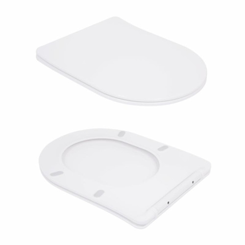 Унитаз подвесной Qtap Robin Ultra Quiet безободковый с сиденьем Soft-close 520x365x365 мм WHITE