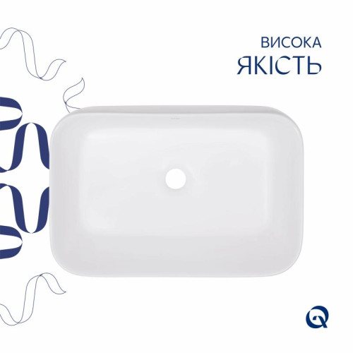 Раковина-чаша Qtap Scorpio 550х390х120 White QT14112243WN Раковина-чаша Qtap Scorpio 550х390х120 White QT14112243WN