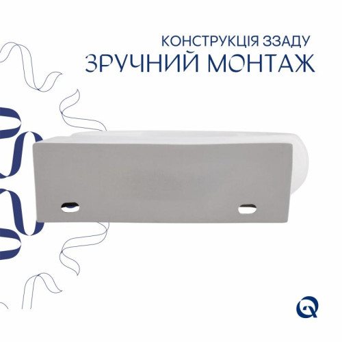 Раковина Qtap Leo 430x285x160 White QT11111008RW Раковина Qtap Leo 430x285x160 White QT11111008RW