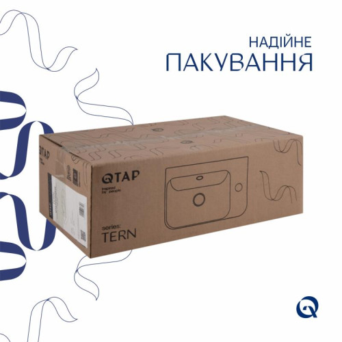 Раковина Qtap Tern 450х250х158 White QT1711H02RW Раковина Qtap Tern 450х250х158 White QT1711H02RW