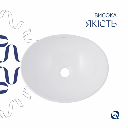 Раковина-чаша Qtap Dove 415x340x140 White QT06116062AW Раковина-чаша Qtap Dove 415x340x140 White QT06116062AW