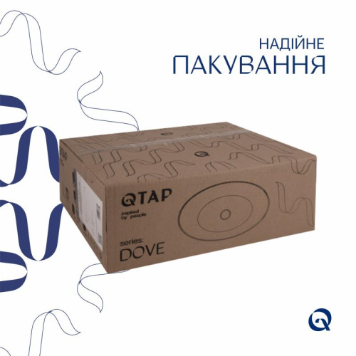 Раковина-чаша Qtap Dove 415x340x140 White QT06116062AW Раковина-чаша Qtap Dove 415x340x140 White QT06116062AW
