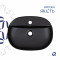 Раковина-чаша Qtap Scorpio 500x380x120 Matt black QT146533MB