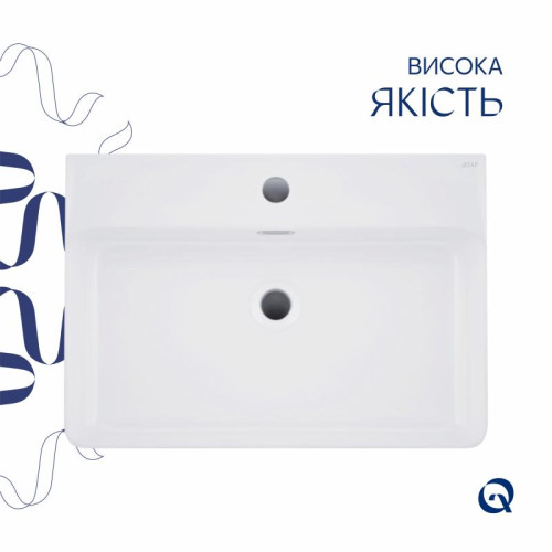 Раковина Qtap Nando LT 610х420х140 White QT12116146W Раковина Qtap Nando LT 610х420х140 White QT12116146W