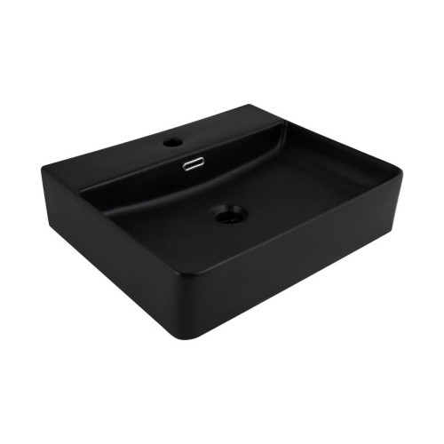 Раковина Qtap Nando LT 500х420х130 Matt black QT12116146AMB Раковина Qtap Nando LT 500х420х130 Matt black QT12116146AMB