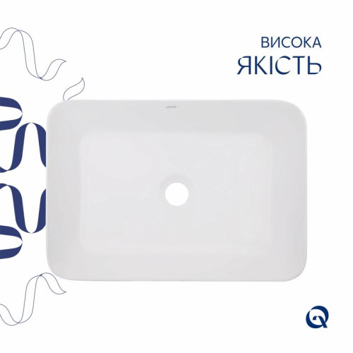 Раковина-чаша Qtap Virgo 490х350х110 White QT18112261WN Раковина-чаша Qtap Virgo 490х350х110 White QT18112261WN